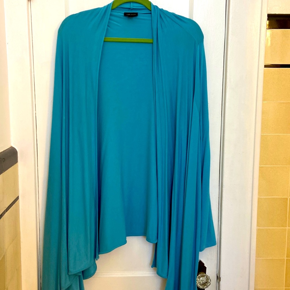 J Jill Wearever waterfall cardigan